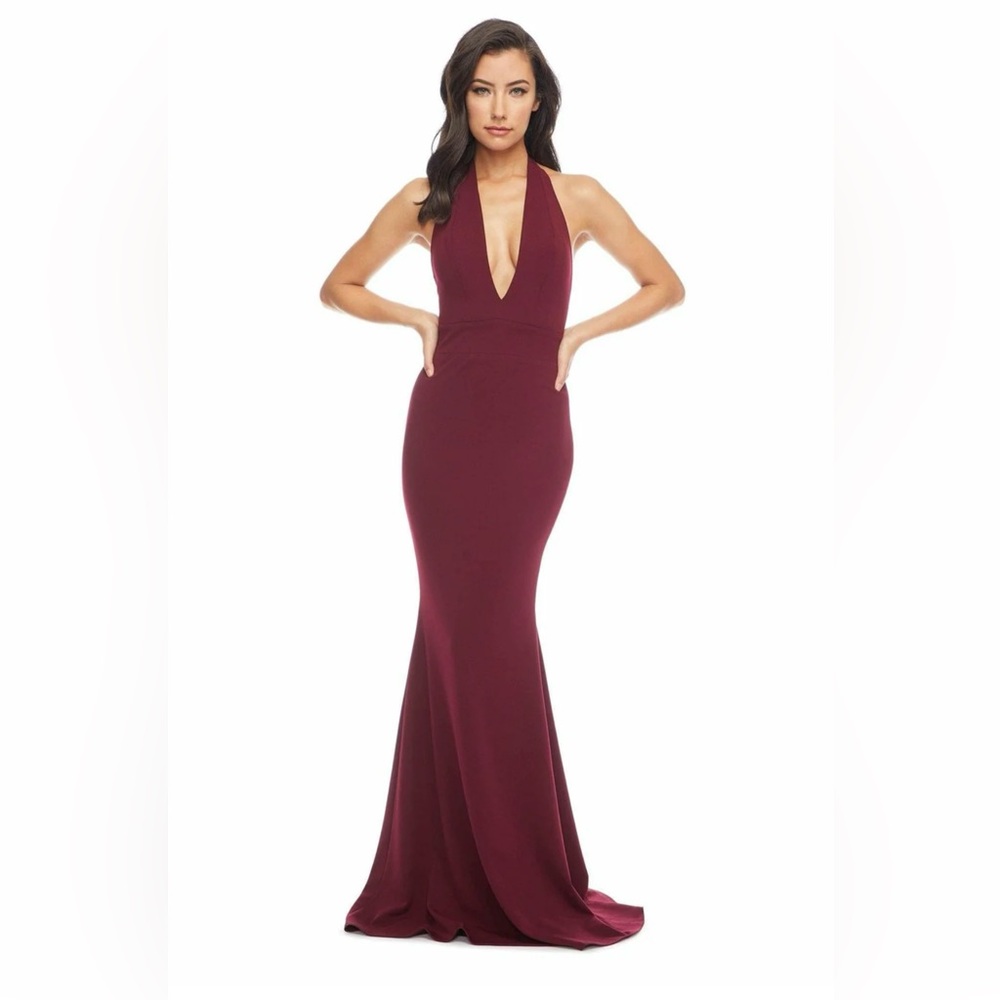 Dress the Population Burgundy Camden Gown MEDIUM NWT Retail 268.00